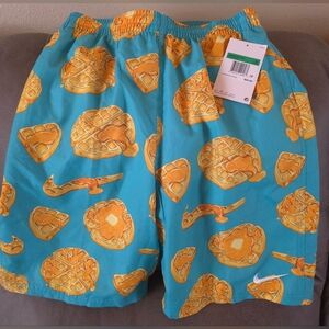 Nike Blue Waffle Print SWIM Shorts BOYS